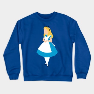 Little Girl in the Blue Dress Crewneck Sweatshirt